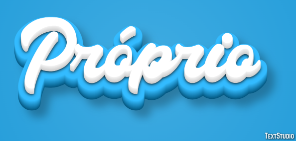 Próprio Efeito de texto
