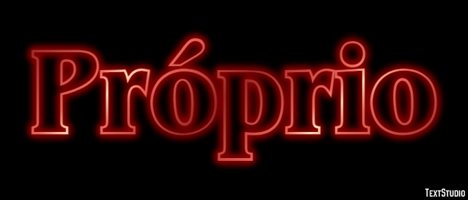 Próprio Efeito de texto