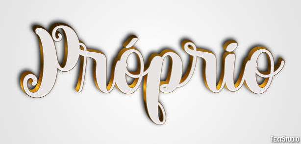 Próprio Efeito de texto