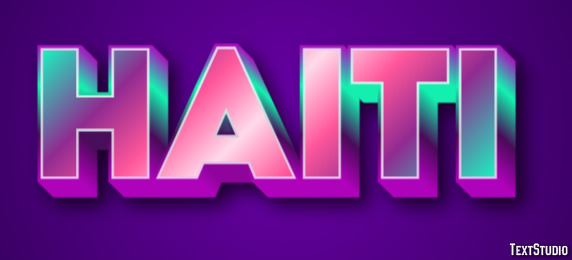 Haiti テキスト効果