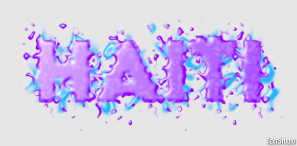 Haiti Text effect