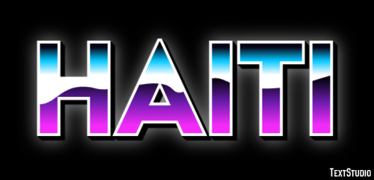 Haiti Efecto de Texto