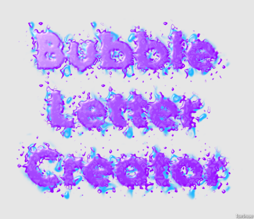 Bubble Letter Creator Text Effect