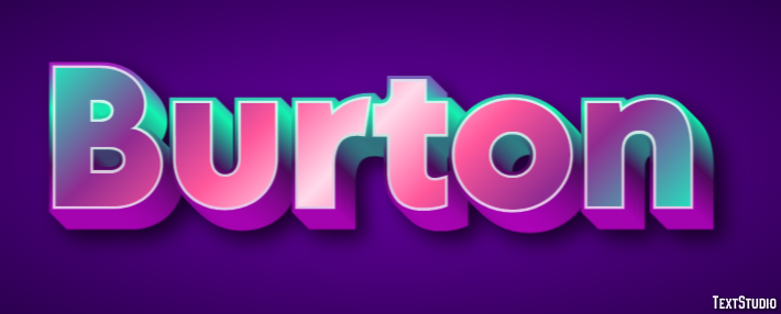 Burton Эффект текста