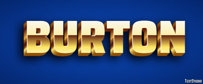 Burton Text Effect