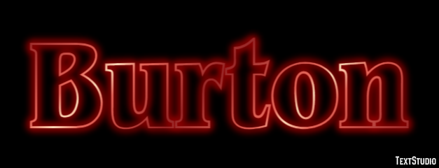 Burton Эффект текста