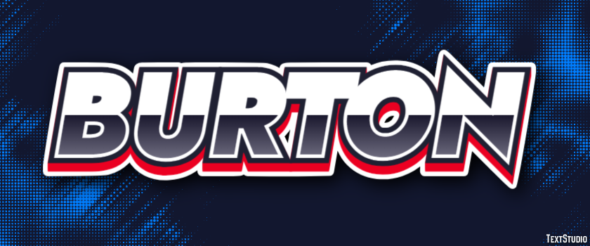 Burton Эффект текста