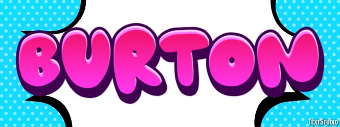 Burton Эффект текста