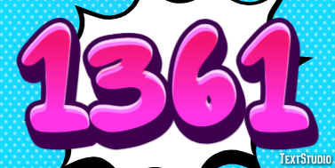 1361 Tekst effect
