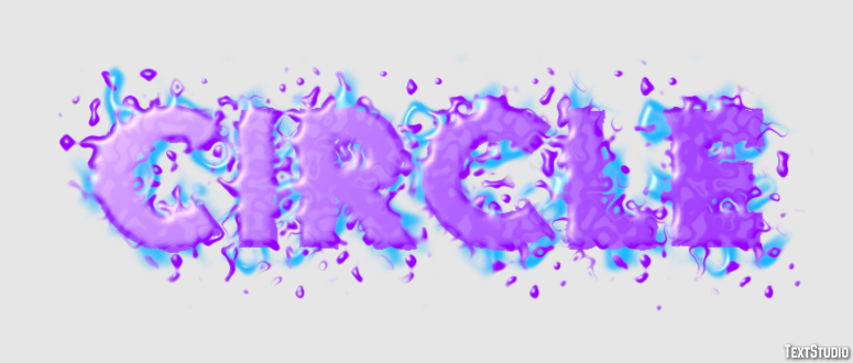 Circle Effet de Texte