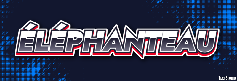 Éléphanteau Effet de texte