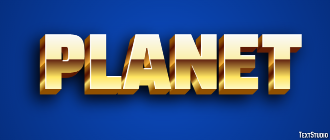 Planet Text Effect