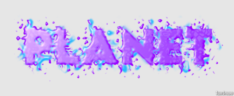 Planet Text Effect