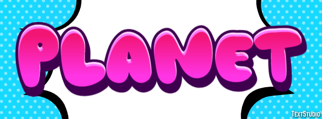 Planet Text Effect