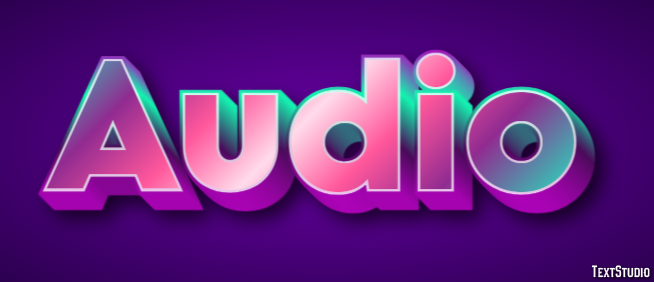 Audio Text Effect