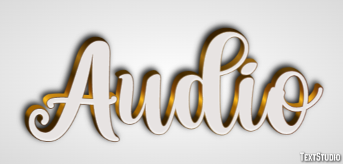 Audio Text effect