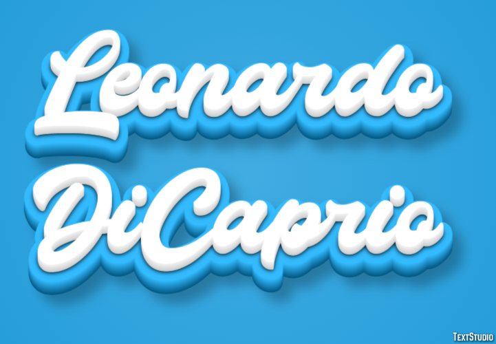 Leonardo DiCaprio Efecto de Texto