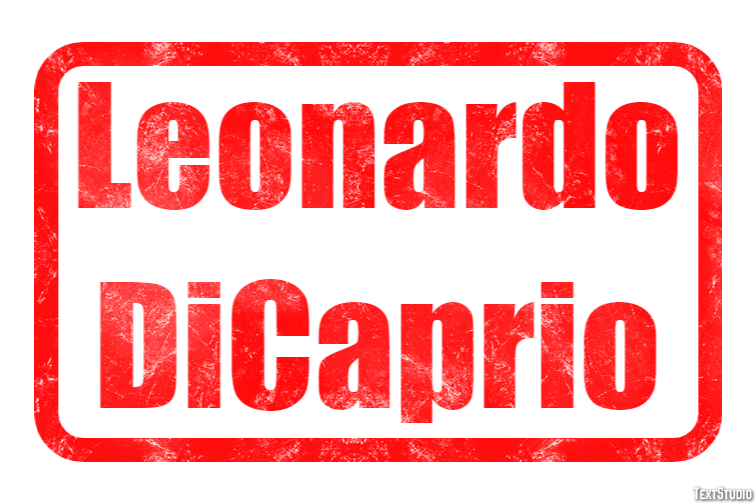 Leonardo DiCaprio Efeito do texto