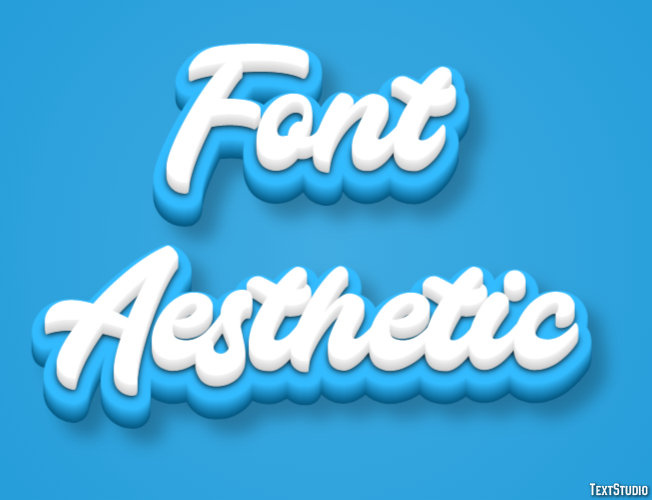 Font Aesthetic テキスト効果