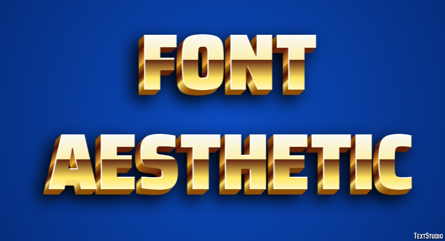 Font Aesthetic Tekst Effect