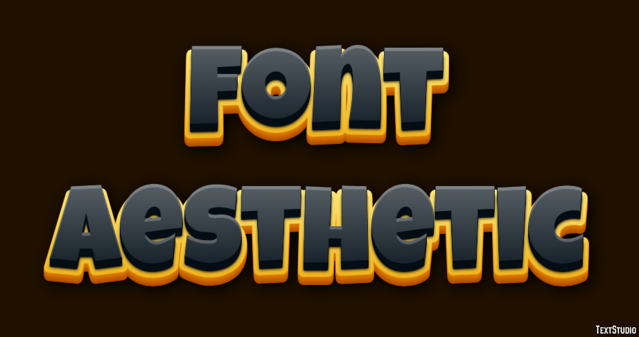Font Aesthetic Tekst Effect