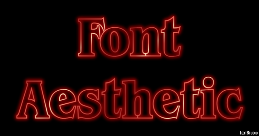 Font Aesthetic Efekt tekstowy