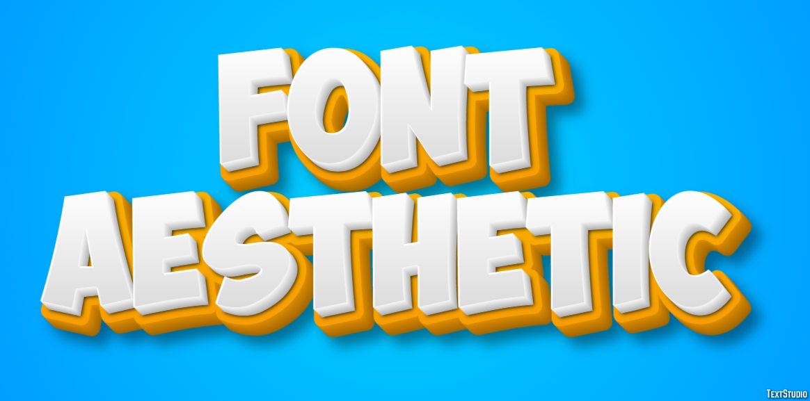 Font Aesthetic Tekst Effect