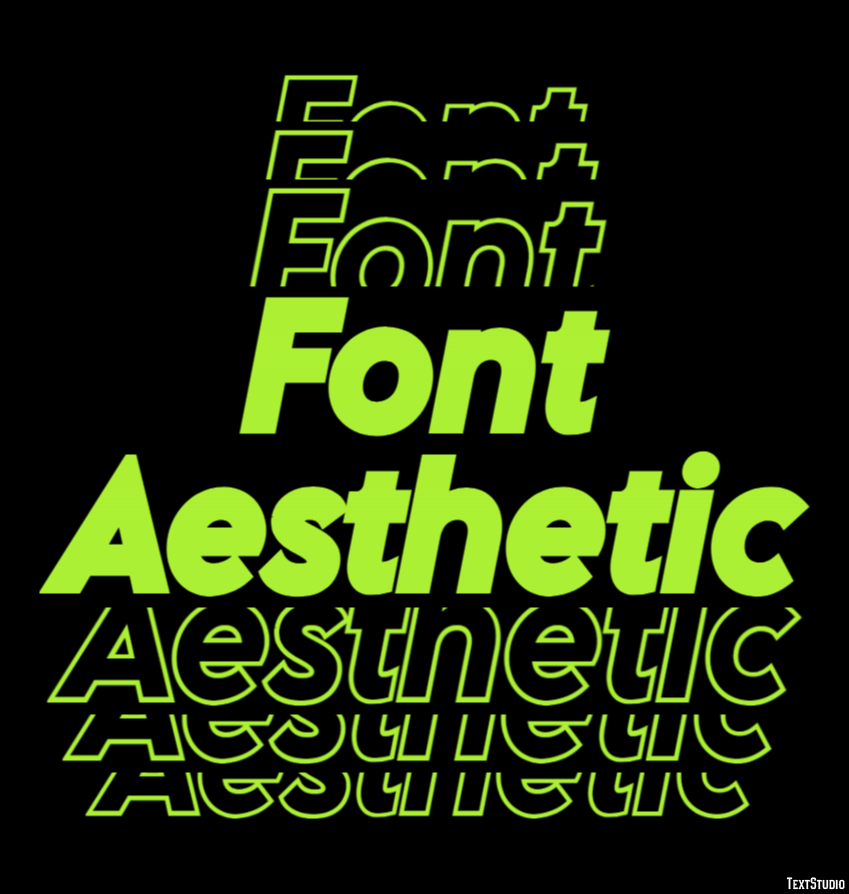 Font Aesthetic テキスト効果