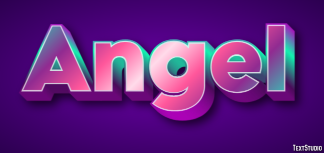 Angel テキスト効果