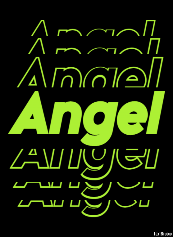 Angel テキスト効果