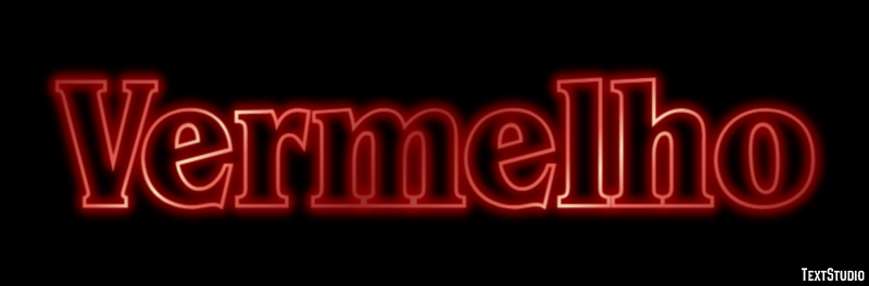 Vermelho Texteffekt