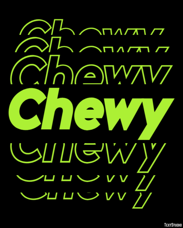 Chewy Tekst Effect