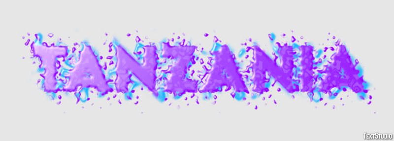 Tanzania Text effect