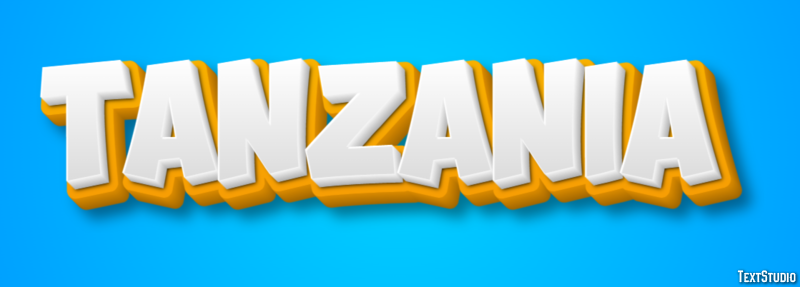 Tanzania テキスト効果