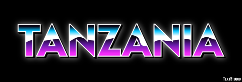 Tanzania Text effect