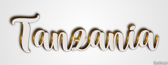 Tanzania Text effect