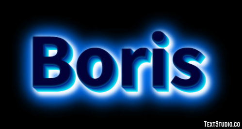 Boris Text Effect