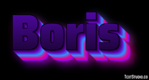 Boris Text Effect