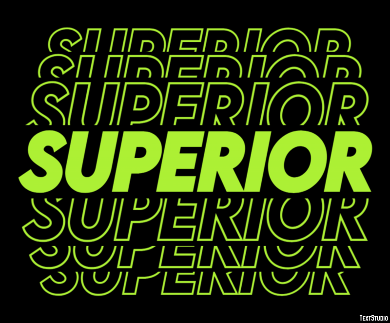 Superior Efekt tekstowy