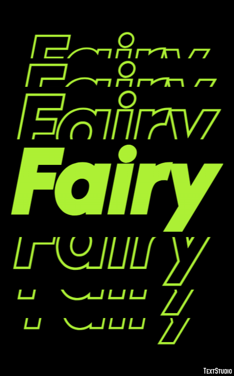 Fairy Effetto testo