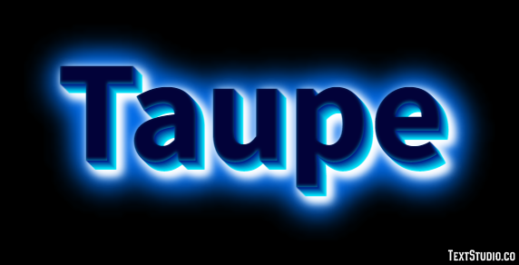 Taupe Efecto de texto