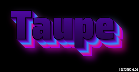 Taupe Efecto de texto