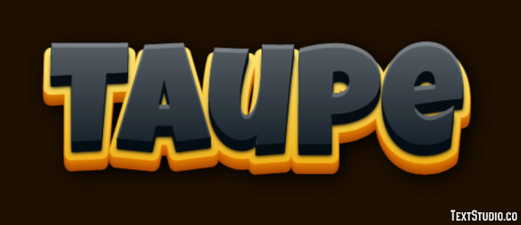 Taupe Efecto de texto