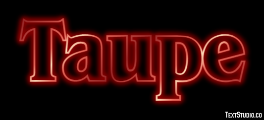 Taupe Efecto de texto