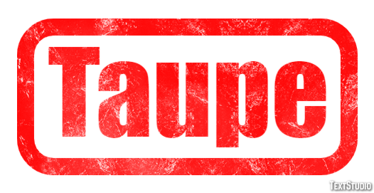 Taupe Efecto de texto