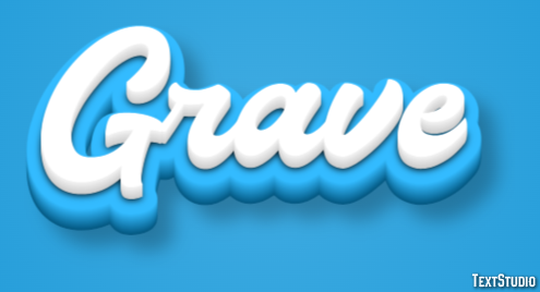 Grave Text Effect