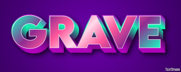 Grave Text Effect