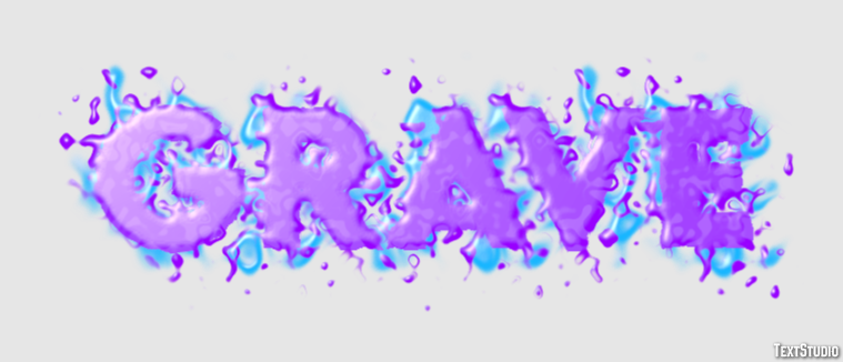 Grave Text Effect