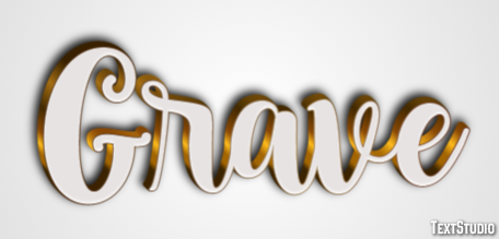 Grave Text Effect
