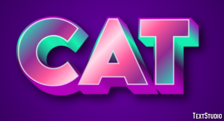 Cat Эффект текста